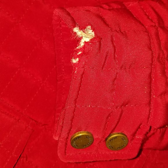 Calvin Klein Red Quilted Coat - Picture 7 of 8